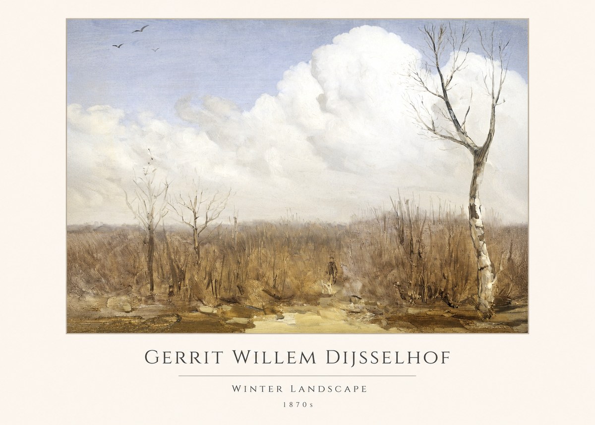 Gerrit Willem Dijsselhof Winter Landscape No4 - Plakát