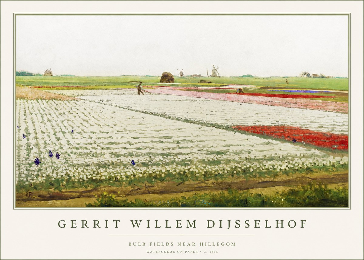 Gerrit Willem Dijsselhof Bulb Fields Near Hillegom No1 - Plakát