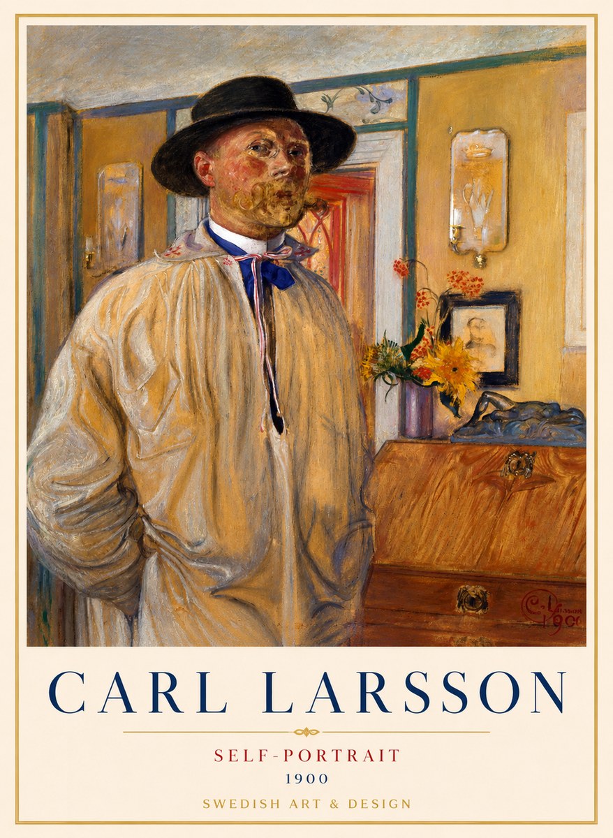 Carl Larsson Self-portrait No1 - Plakát