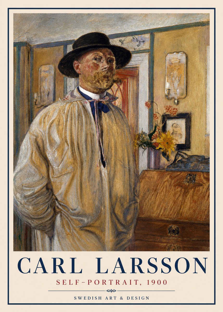 Carl Larsson Self-portrait No4 - Plakát