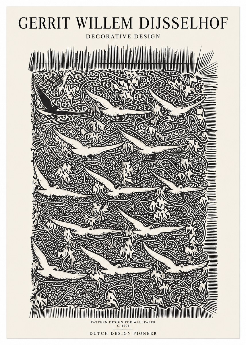 Gerrit Willem Dijsselhof Decorative Design No1 - Plakát
