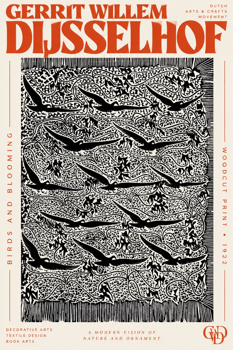 Gerrit Willem Dijsselhof Decorative Design No3 - Plakát
