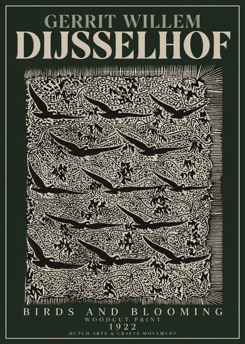 Gerrit Willem Dijsselhof Decorative Design No4 - Plakát