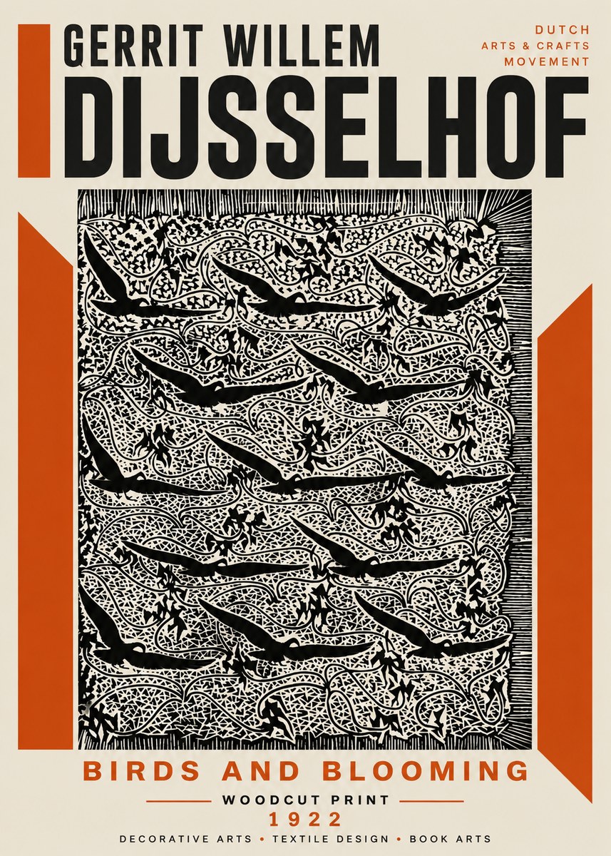 Gerrit Willem Dijsselhof Decorative Design No6 - Plakát