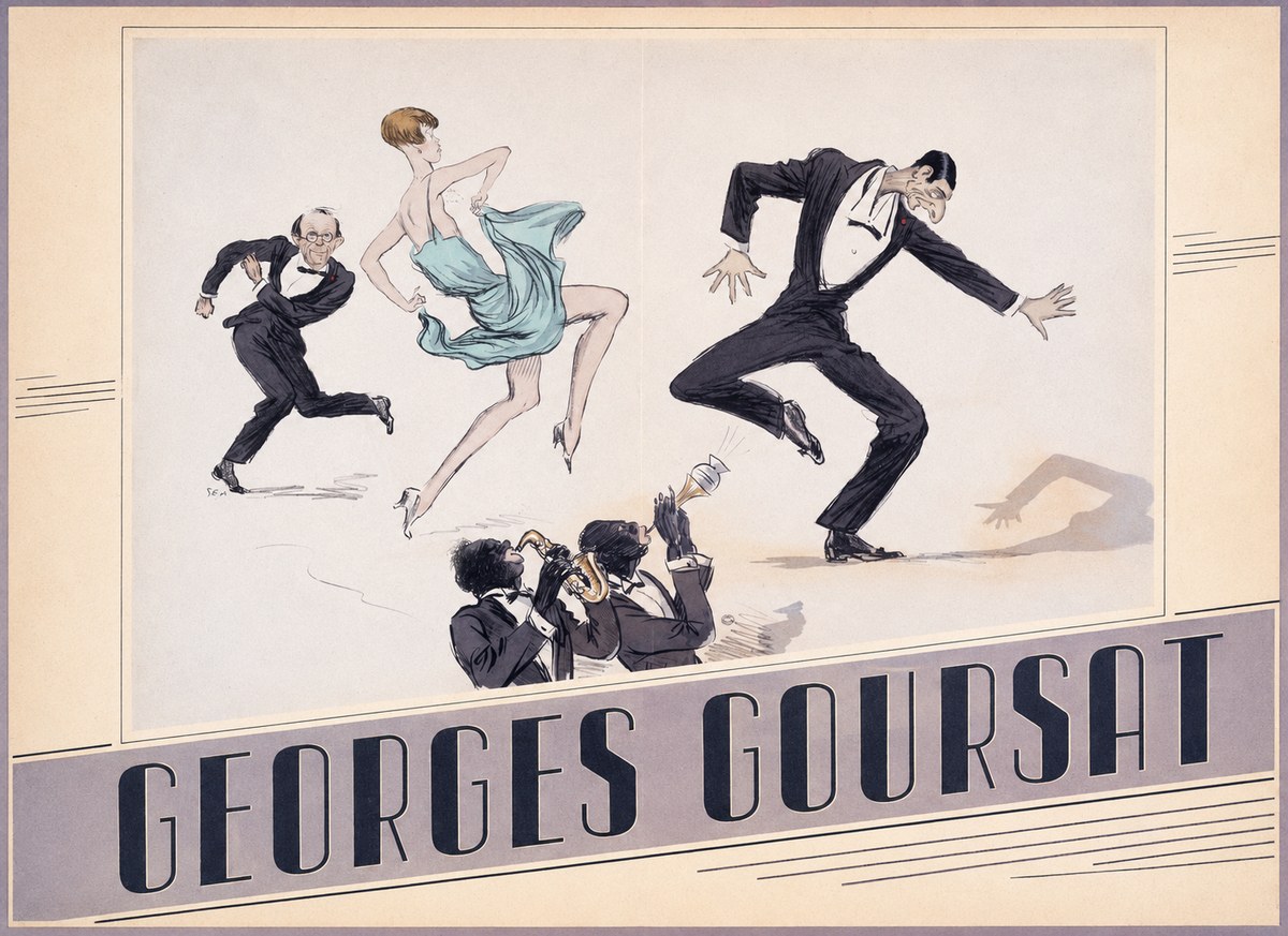 Georges Goursat Jazz Age Revelry No4 - Plakát
