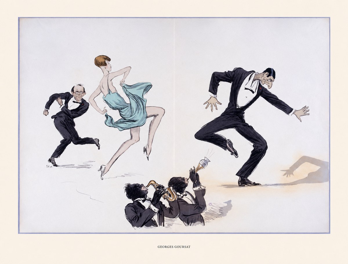Georges Goursat Jazz Age Revelry No5 - Plakát