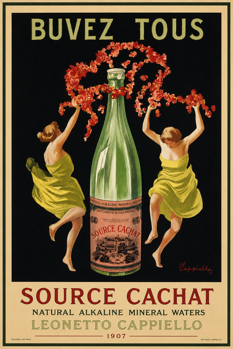 Leonetto Cappiello Source Cachat No2 - Plakát