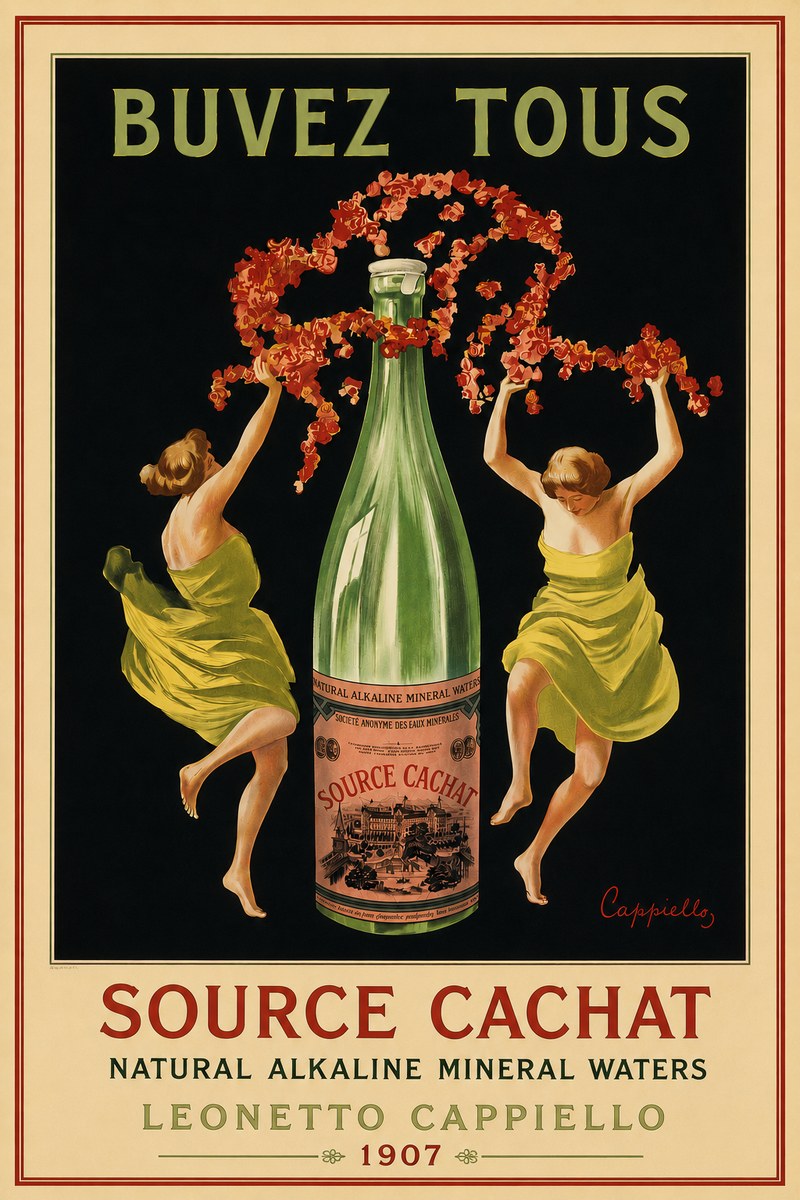 Leonetto Cappiello Source Cachat No5 - Plakát