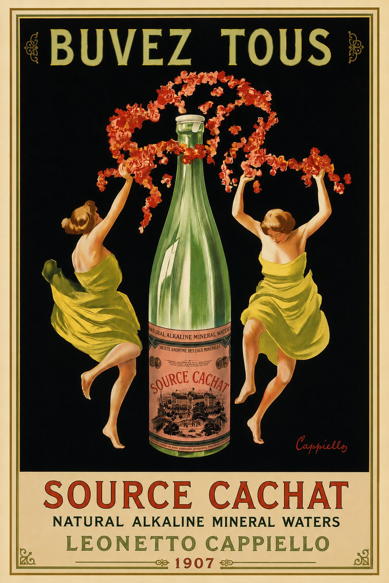 Leonetto Cappiello Source Cachat No6 - Plakát