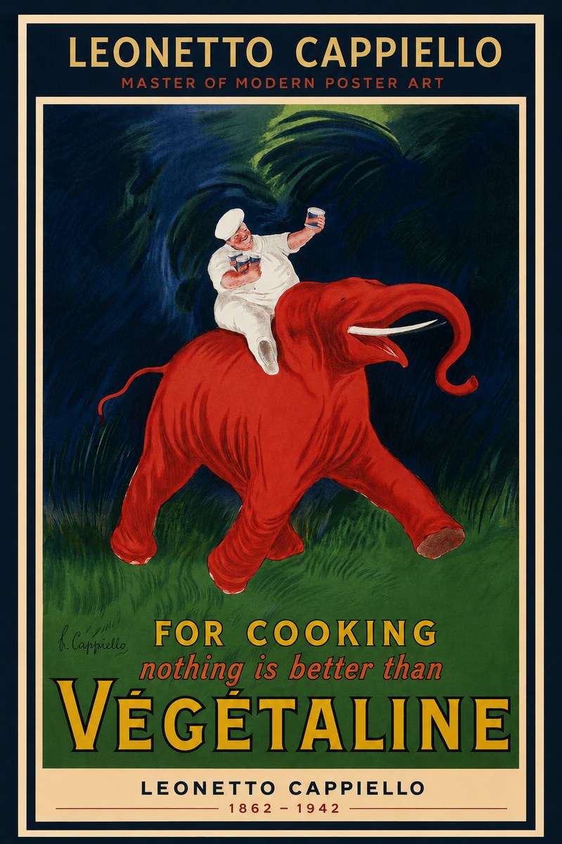 Leonetto Cappiello Végétaline No3 - Plakát