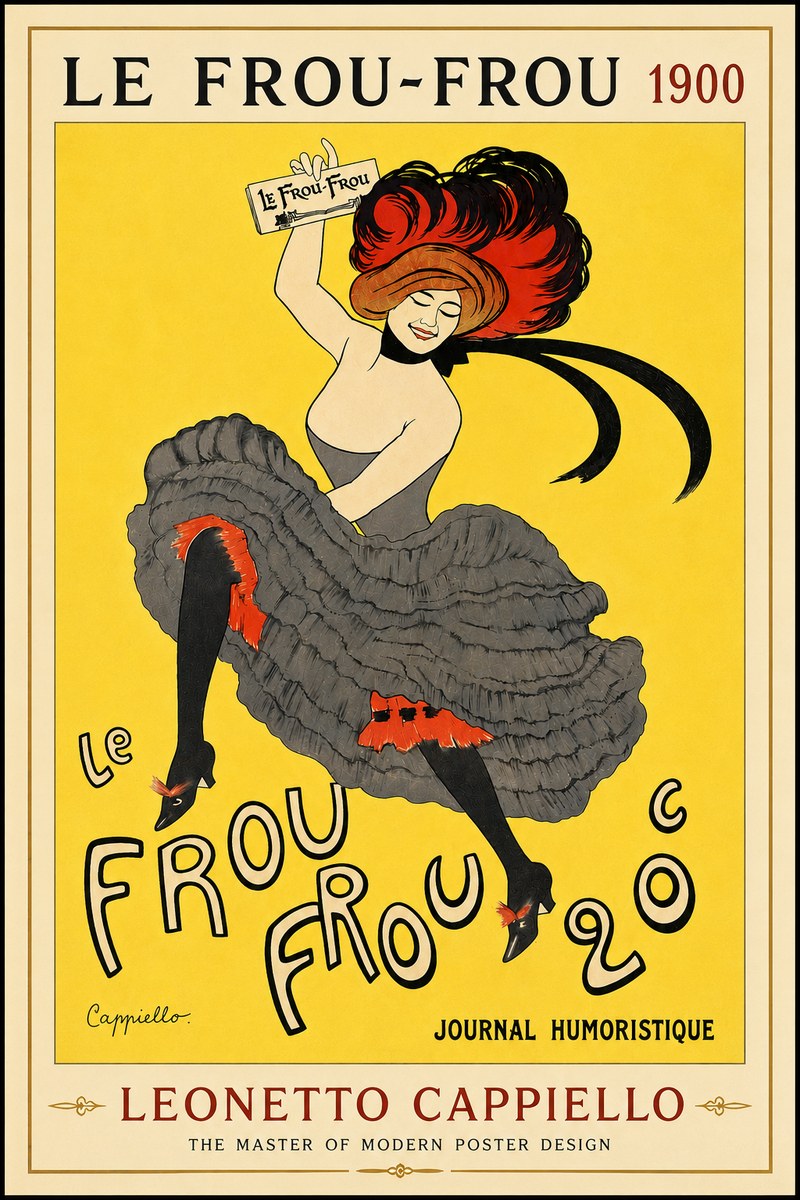 Leonetto Cappiello Le Frou-frou No4 - Plakát