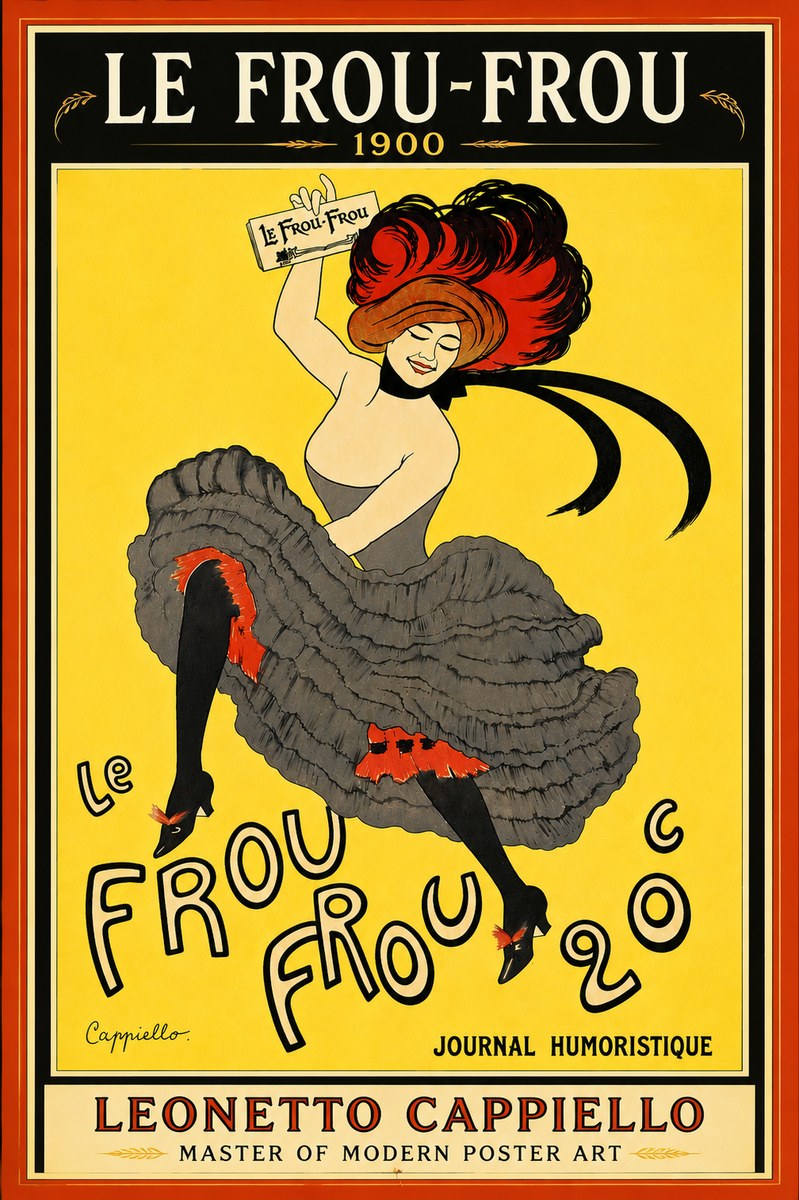 Leonetto Cappiello Le Frou-frou No6 - Plakát