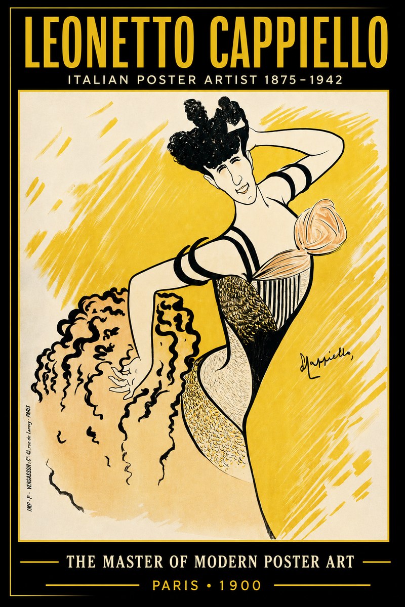 Leonetto Cappiello The Dancer No3 - Plakát