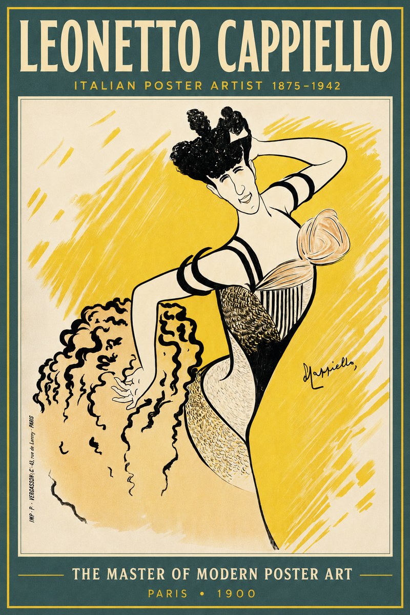 Leonetto Cappiello The Dancer No6 - Plakát