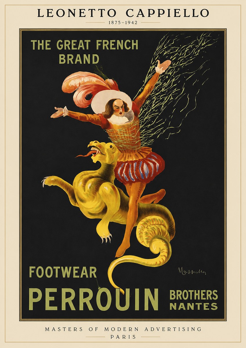 Leonetto Cappiello Footwear Perrouin No1 - Plakát