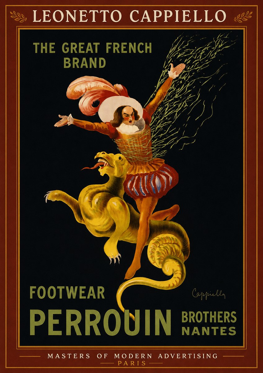 Leonetto Cappiello Footwear Perrouin No2 - Plakát