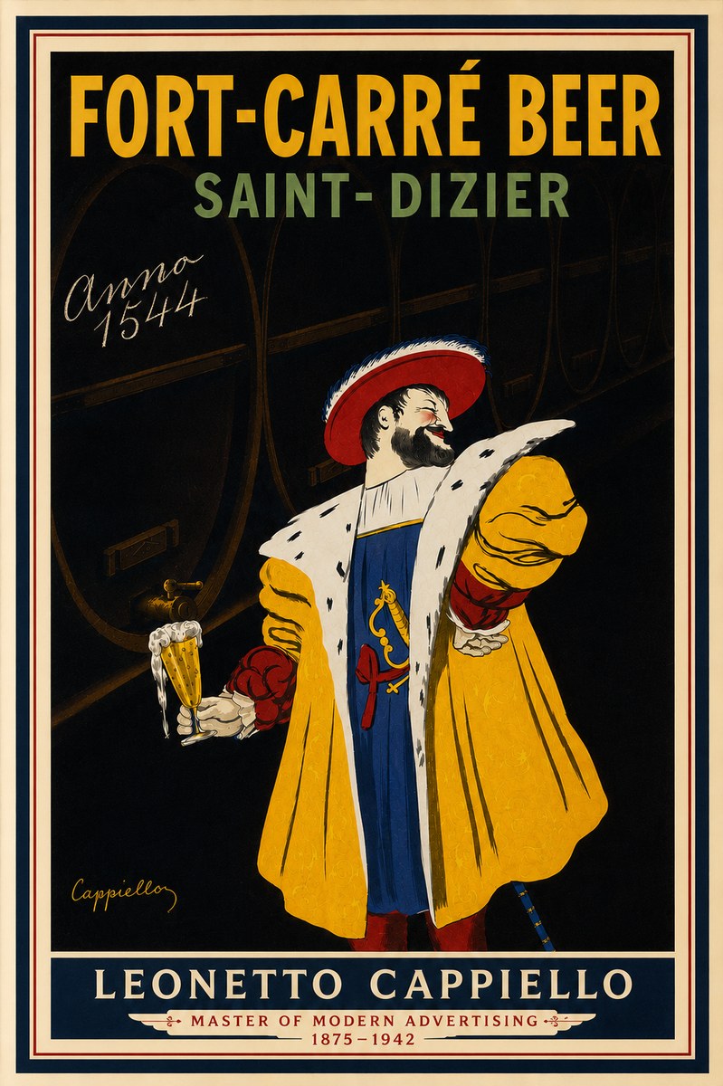 Leonetto Cappiello Fort-carré Beer Saint-dizier No4 - Plakát