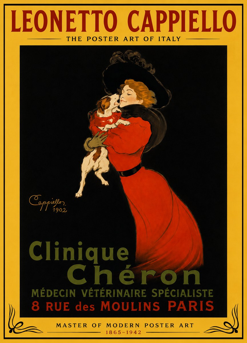 Leonetto Cappiello Clinique Chéron No4 - Plakát