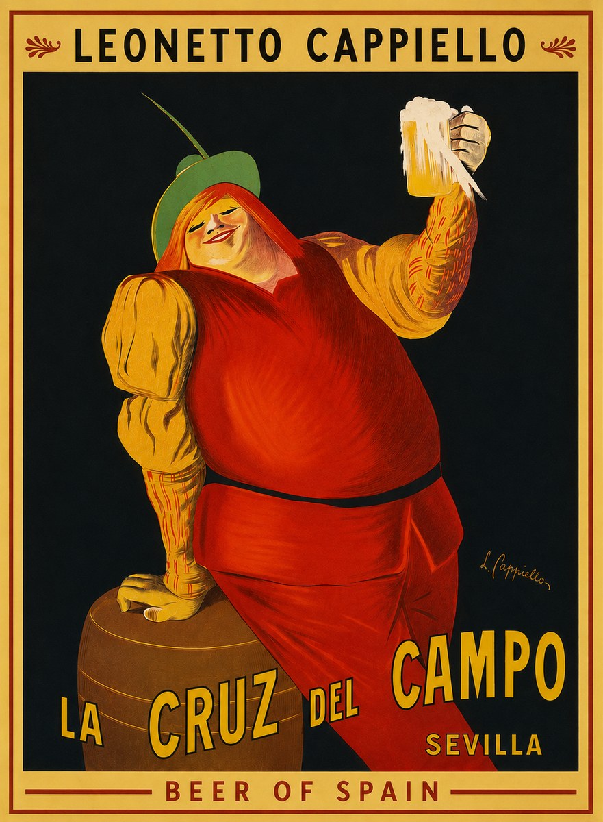 Leonetto Cappiello La Cruz Del Campo No4 - Plakát