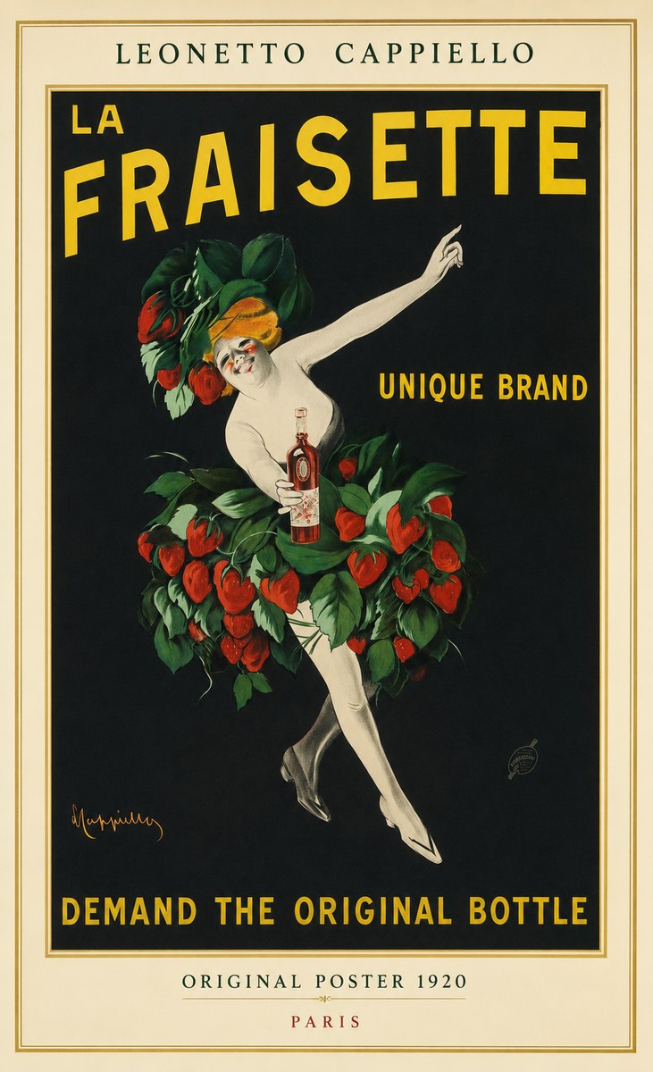Leonetto Cappiello La Fraisette No1 - Plakát