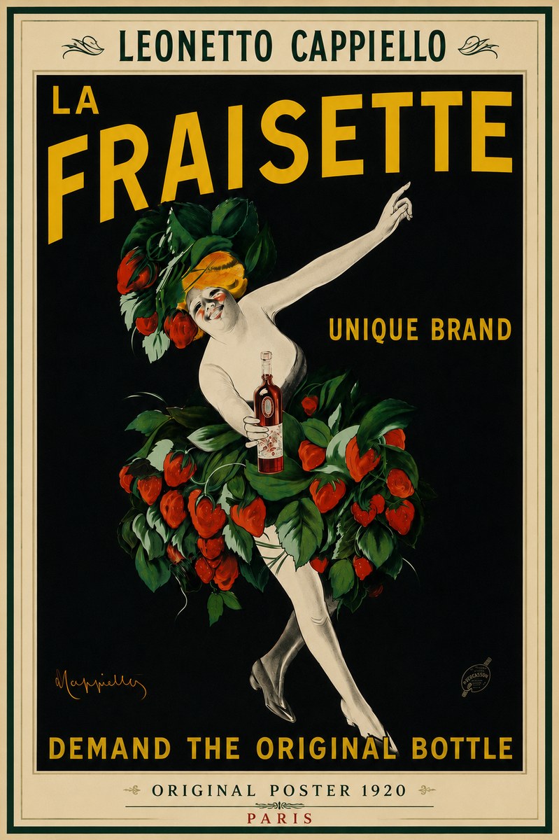 Leonetto Cappiello La Fraisette No4 - Plakát