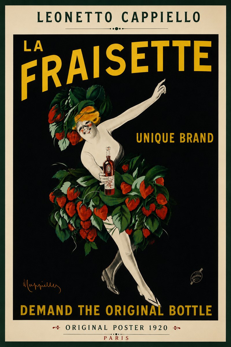 Leonetto Cappiello La Fraisette No5 - Plakát