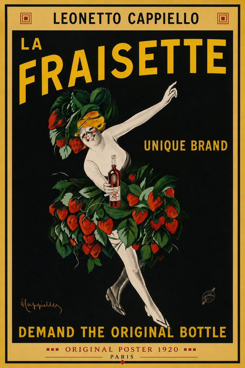 Leonetto Cappiello La Fraisette No6 - Plakát
