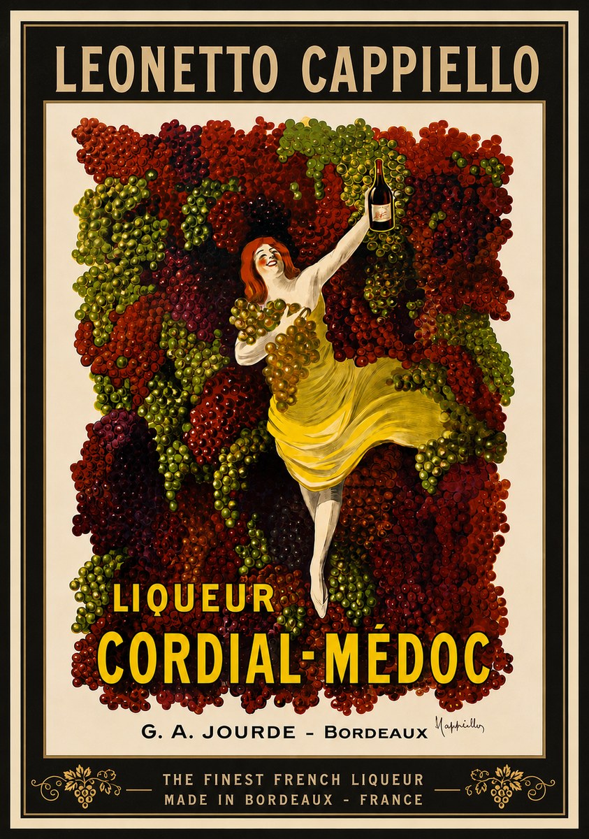 Leonetto Cappiello Liqueur Cordial-médoc No4 - Plakát