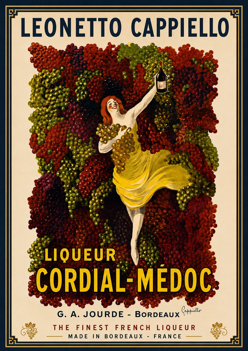 Leonetto Cappiello Liqueur Cordial-médoc No5 - Plakát
