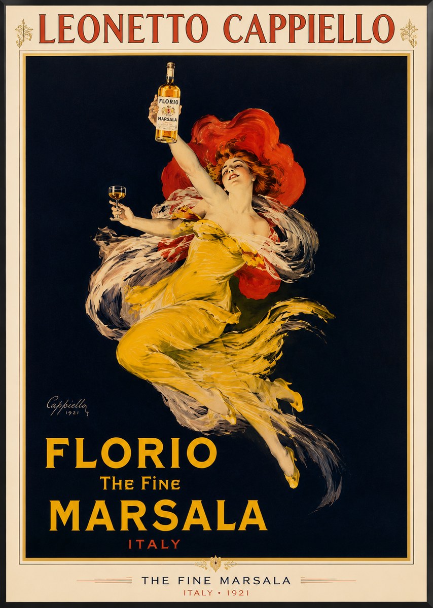 Leonetto Cappiello Florio the Fine Marsala No2 - Plakát