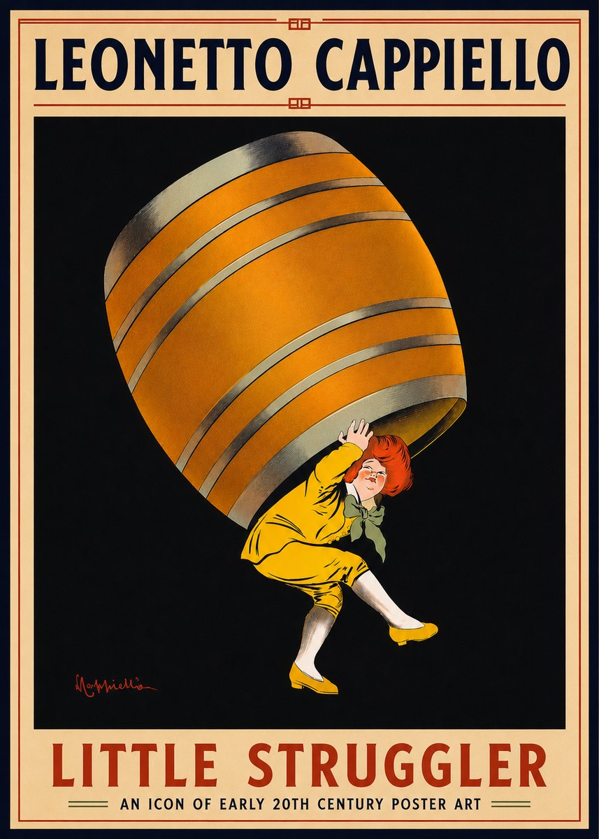 Leonetto Cappiello Little Struggler No5 - Plakát