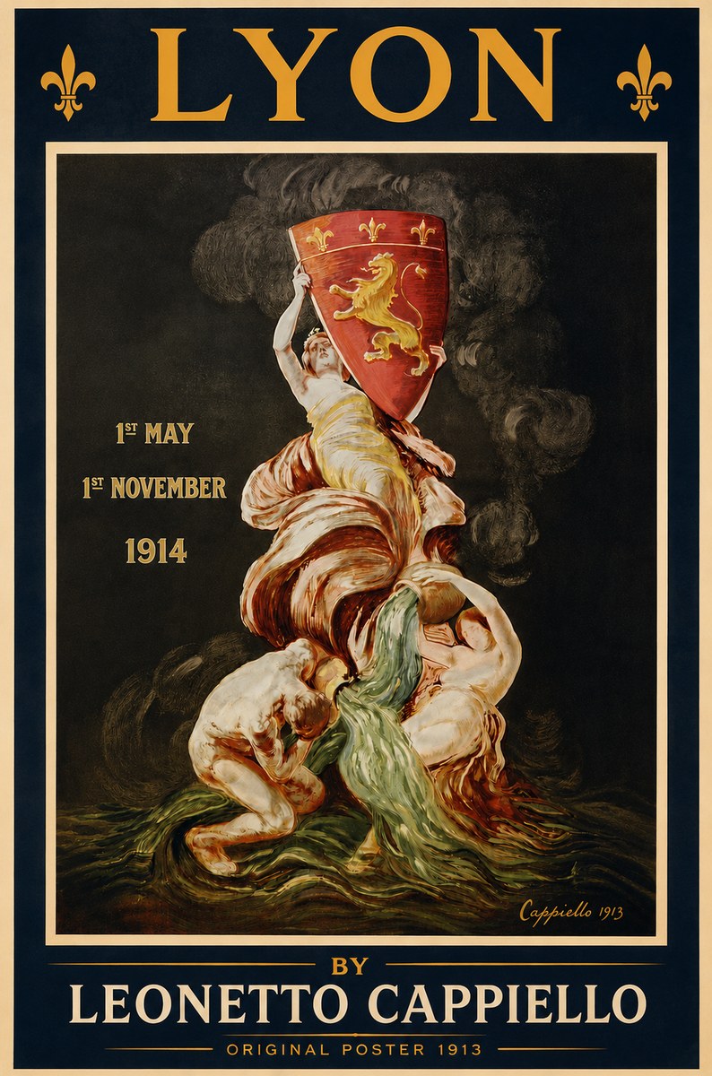 Leonetto Cappiello Lyon No3 - Plakát