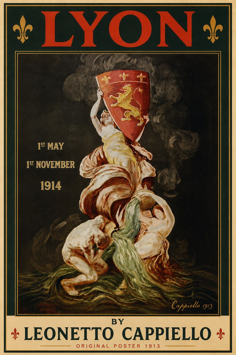 Leonetto Cappiello Lyon No4 - Plakát