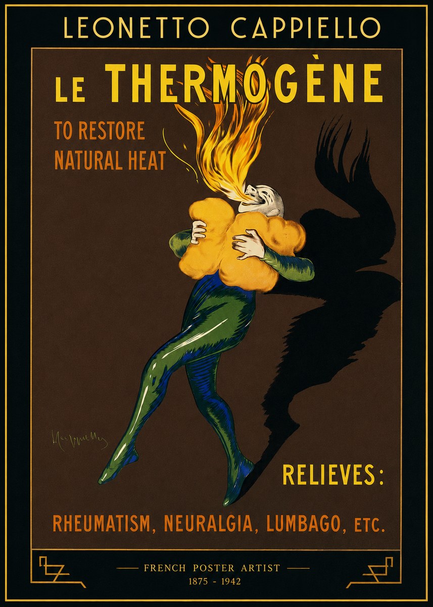 Leonetto Cappiello Le Thermogène No2 - Plakát