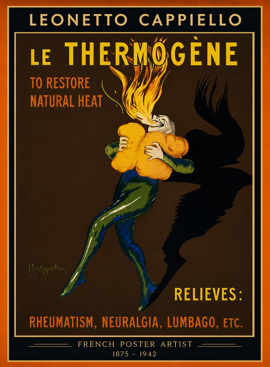 Leonetto Cappiello Le Thermogène No4 - Plakát