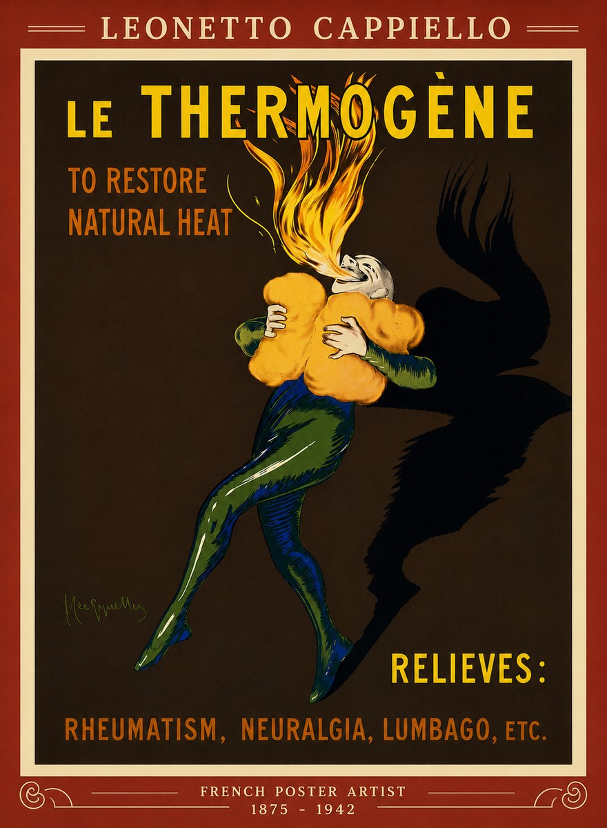 Leonetto Cappiello Le Thermogène No6 - Plakát