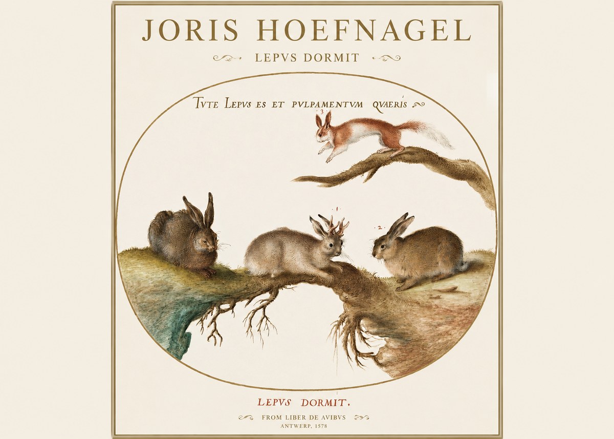Joris Hoefnagel Lepvs Dormit No1 - Plakát