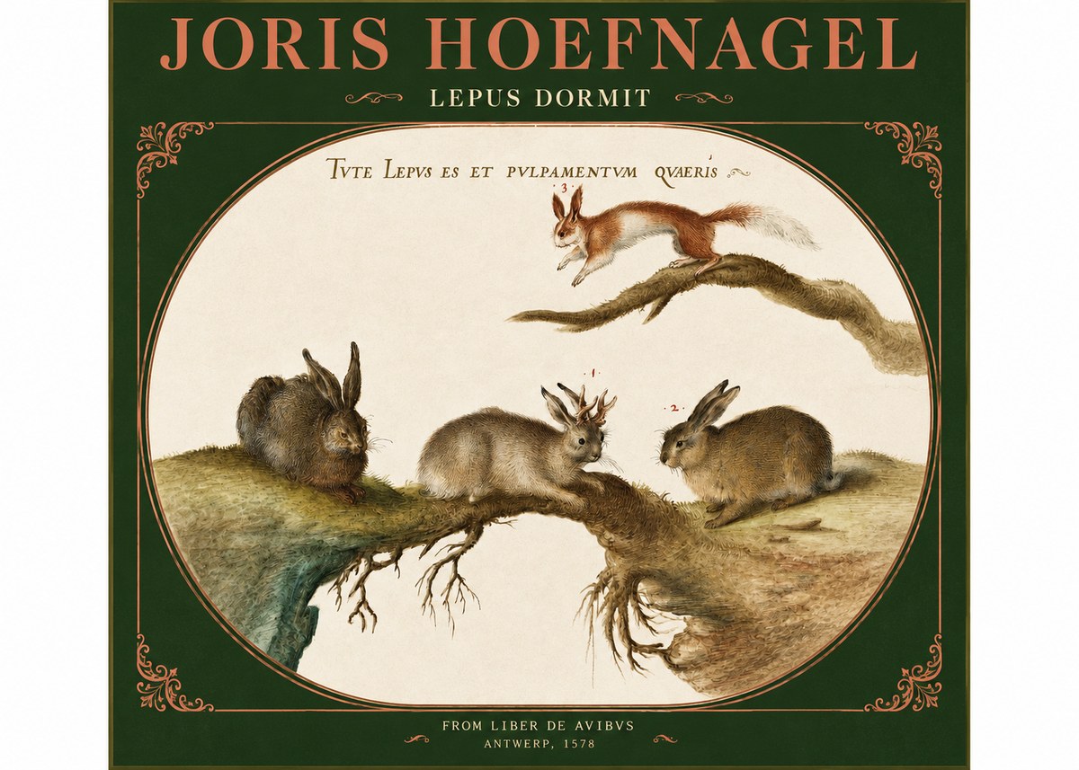 Joris Hoefnagel Lepvs Dormit No2 - Plakát