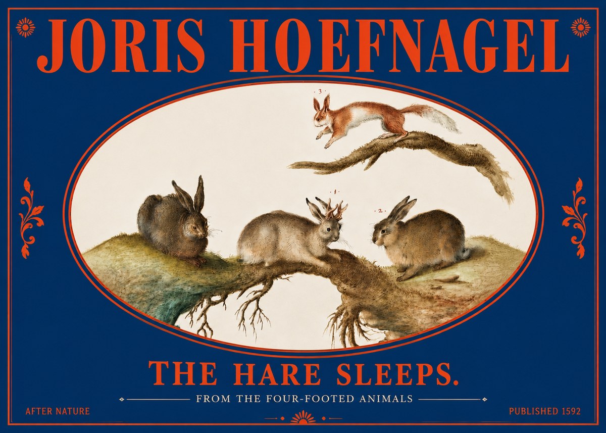 Joris Hoefnagel Lepvs Dormit No5 - Plakát