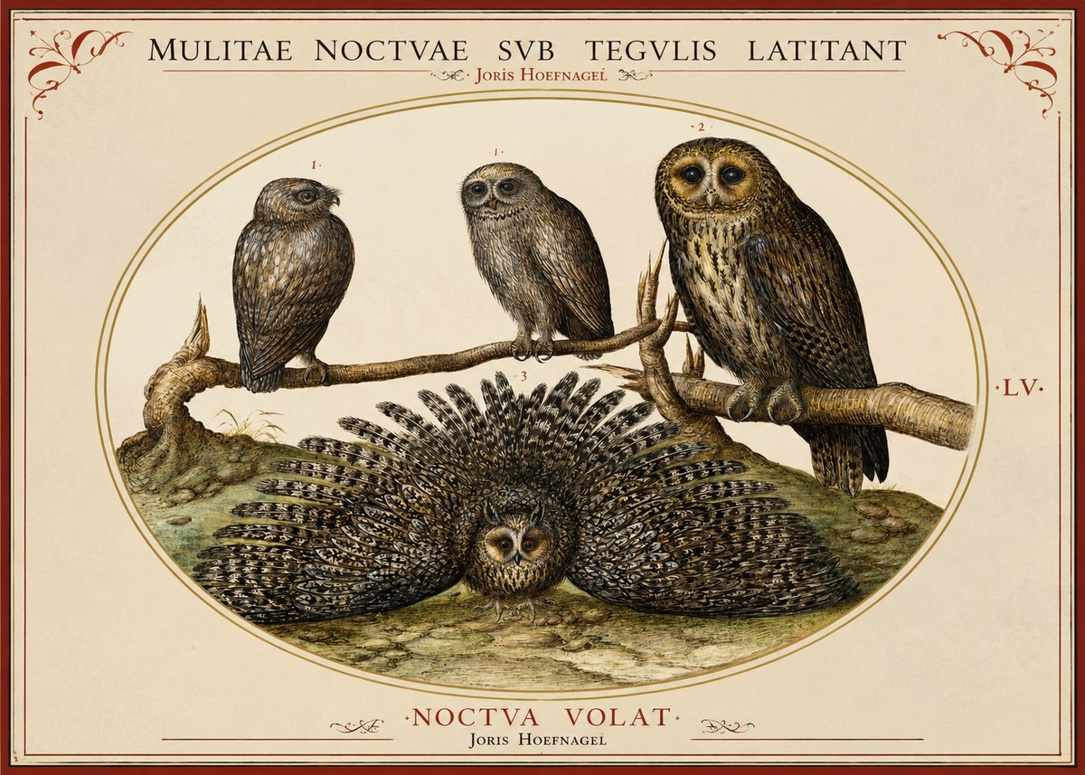 Joris Hoefnagel Noctva Volat No2 - Plakát
