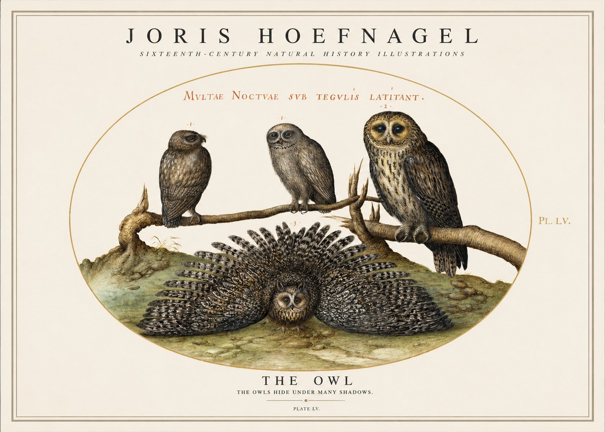 Joris Hoefnagel Noctva Volat No5 - Plakát