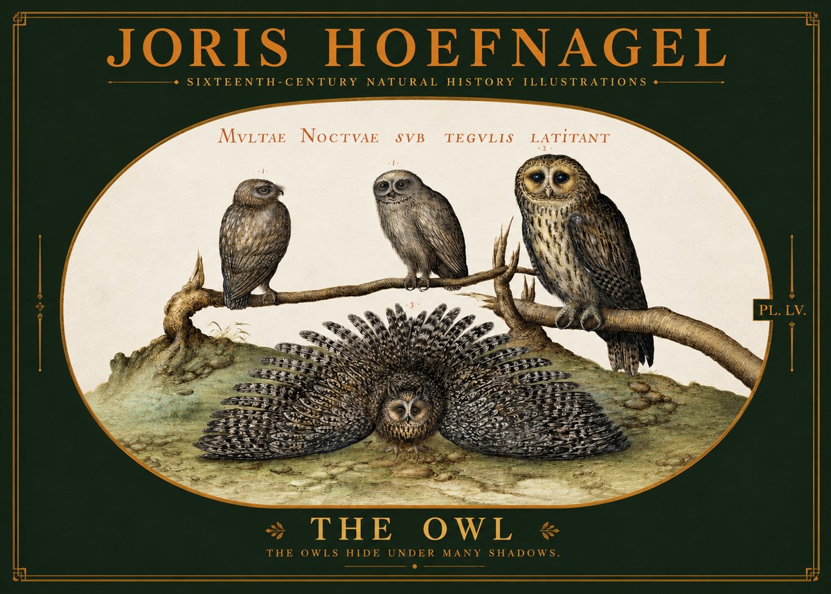 Joris Hoefnagel Noctva Volat No6 - Plakát
