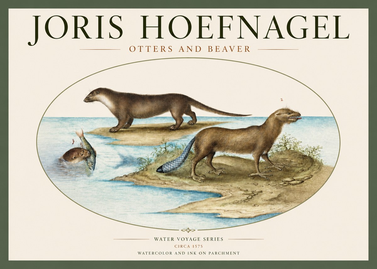 Joris Hoefnagel The Four-footed Creatures No3 - Plakát