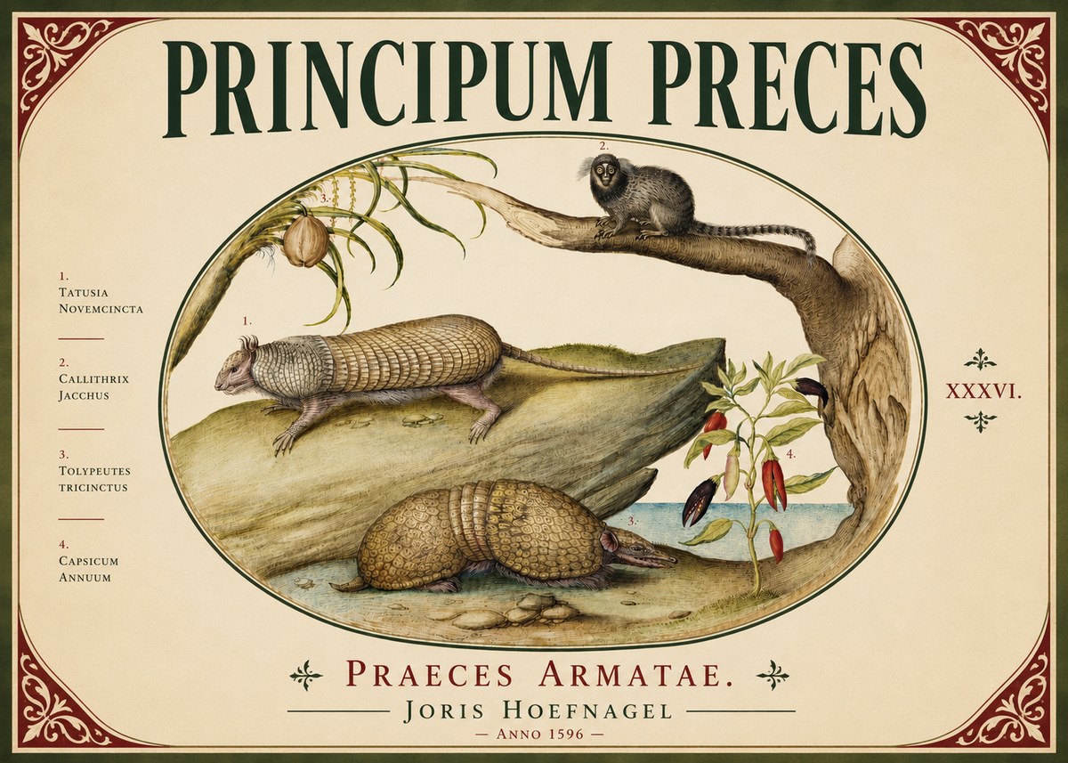 Joris Hoefnagel Praeces Armatae. No6 - Plakát