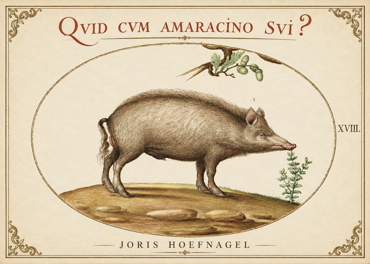 Joris Hoefnagel Qvid Cvm Amaracino Svi? No1 - Plakát