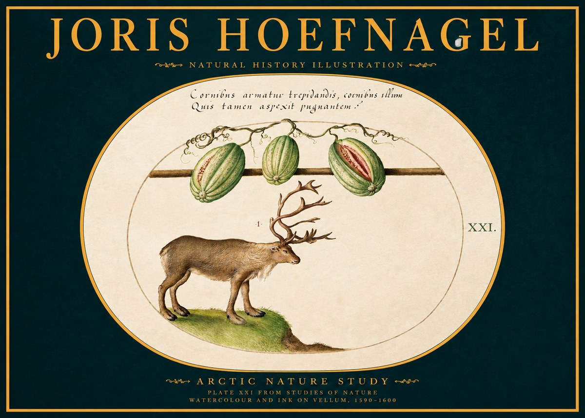 Joris Hoefnagel Arctic Nature Study No2 - Plakát