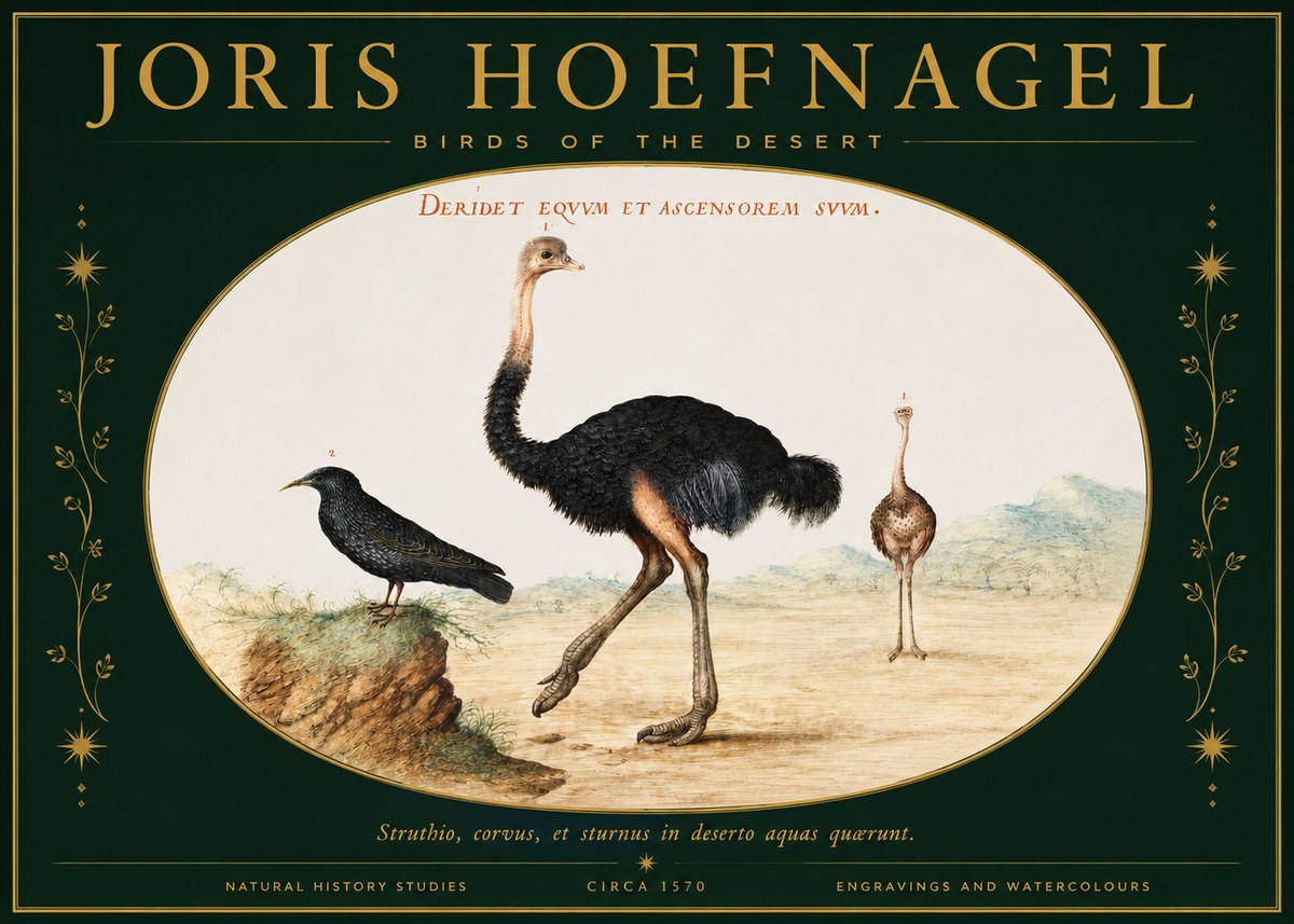 Joris Hoefnagel Birds of the Desert No2 - Plakát