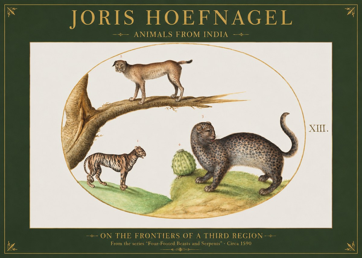 Joris Hoefnagel Four Beasts No2 - Plakát