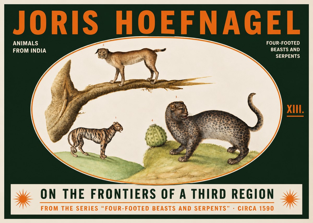 Joris Hoefnagel Four Beasts No5 - Plakát