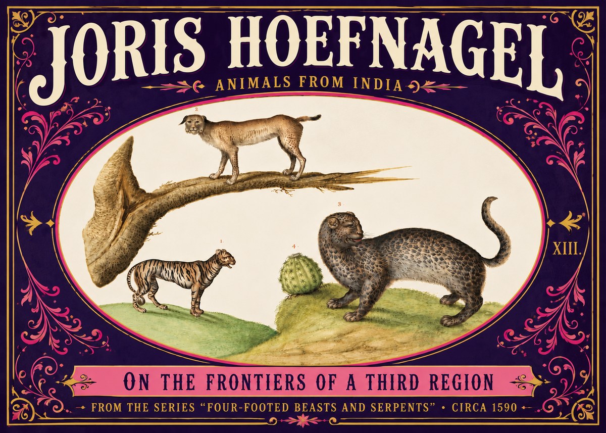 Joris Hoefnagel Four Beasts No6 - Plakát